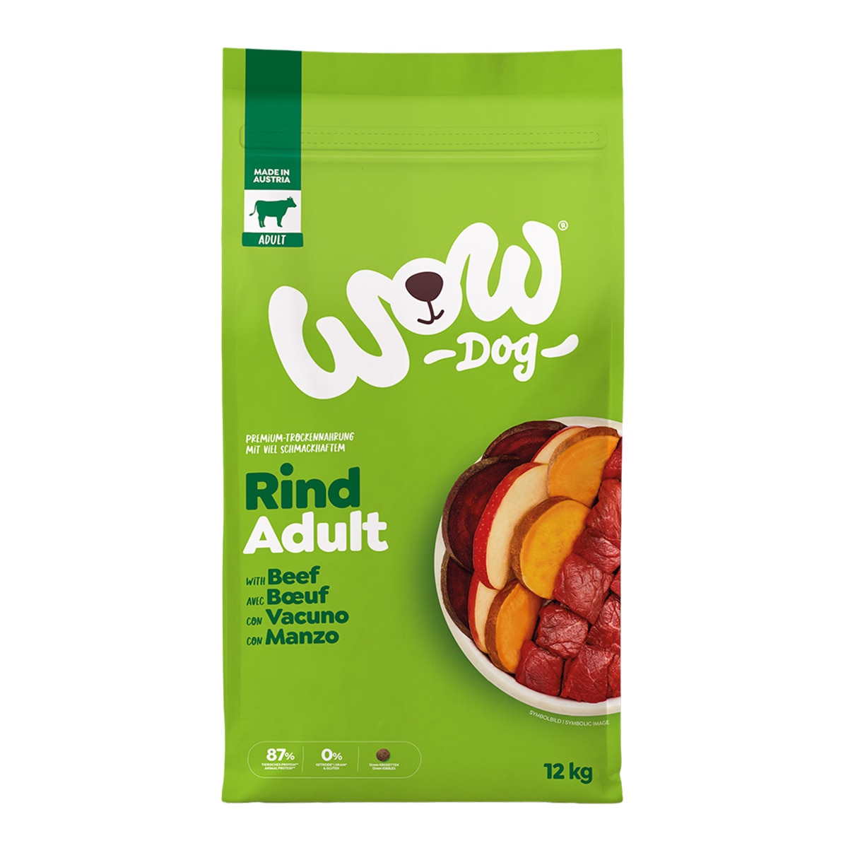 Wow - Pienso para perros adultos Wow ternera, manzana y remolacha