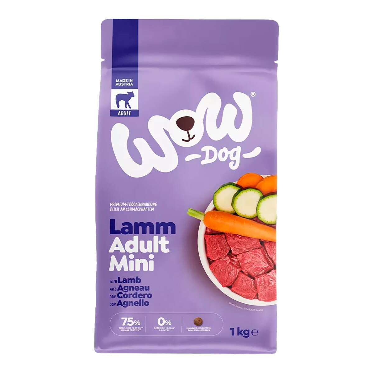 Wow - Pienso para perros adultos mini Wow cordero, batata y calabacín