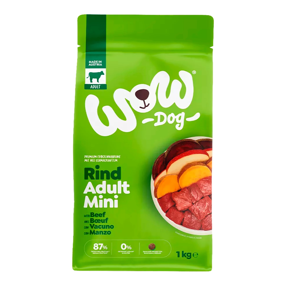 Wow - Pienso para perros adultos Wow ternera, manzana y remolacha