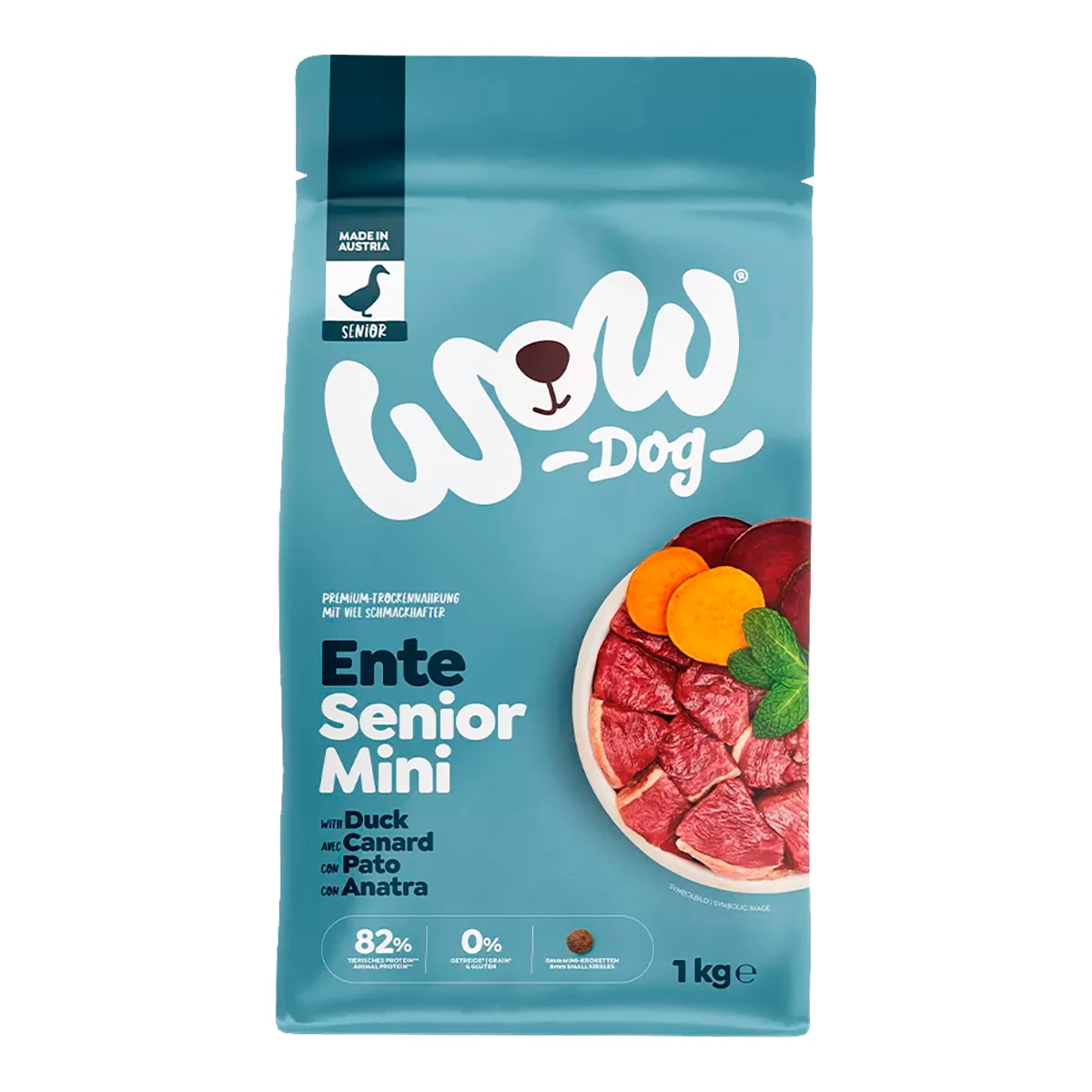 Wow - Pienso para perros sénior Wow Pato menta y remolacha