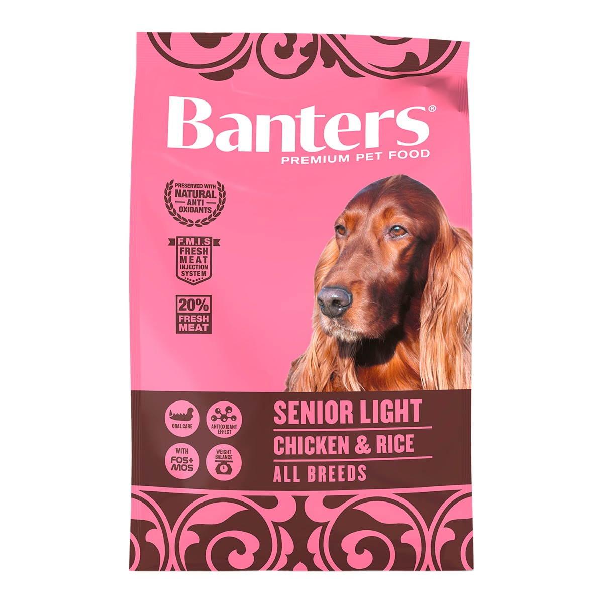 Banters - Pienso para perros sénior light Banters pollo y arroz