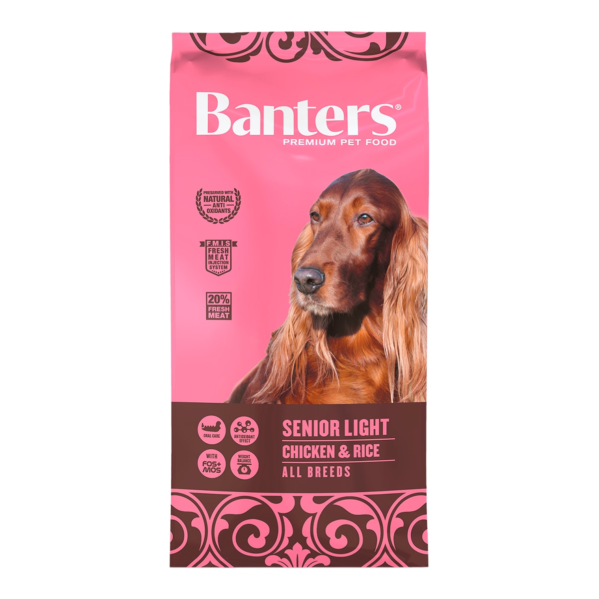 Banters - Pienso para perros sénior light Banters pollo y arroz