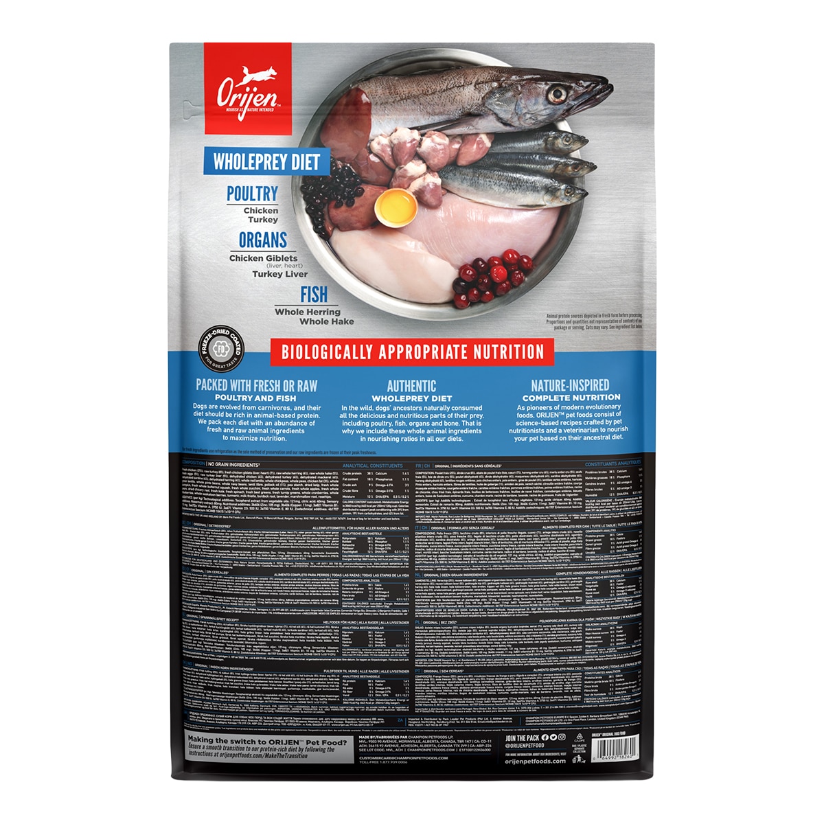 Imagen 2 de Pienso para perros Original sabor pollo, pavo y pescado Orijen