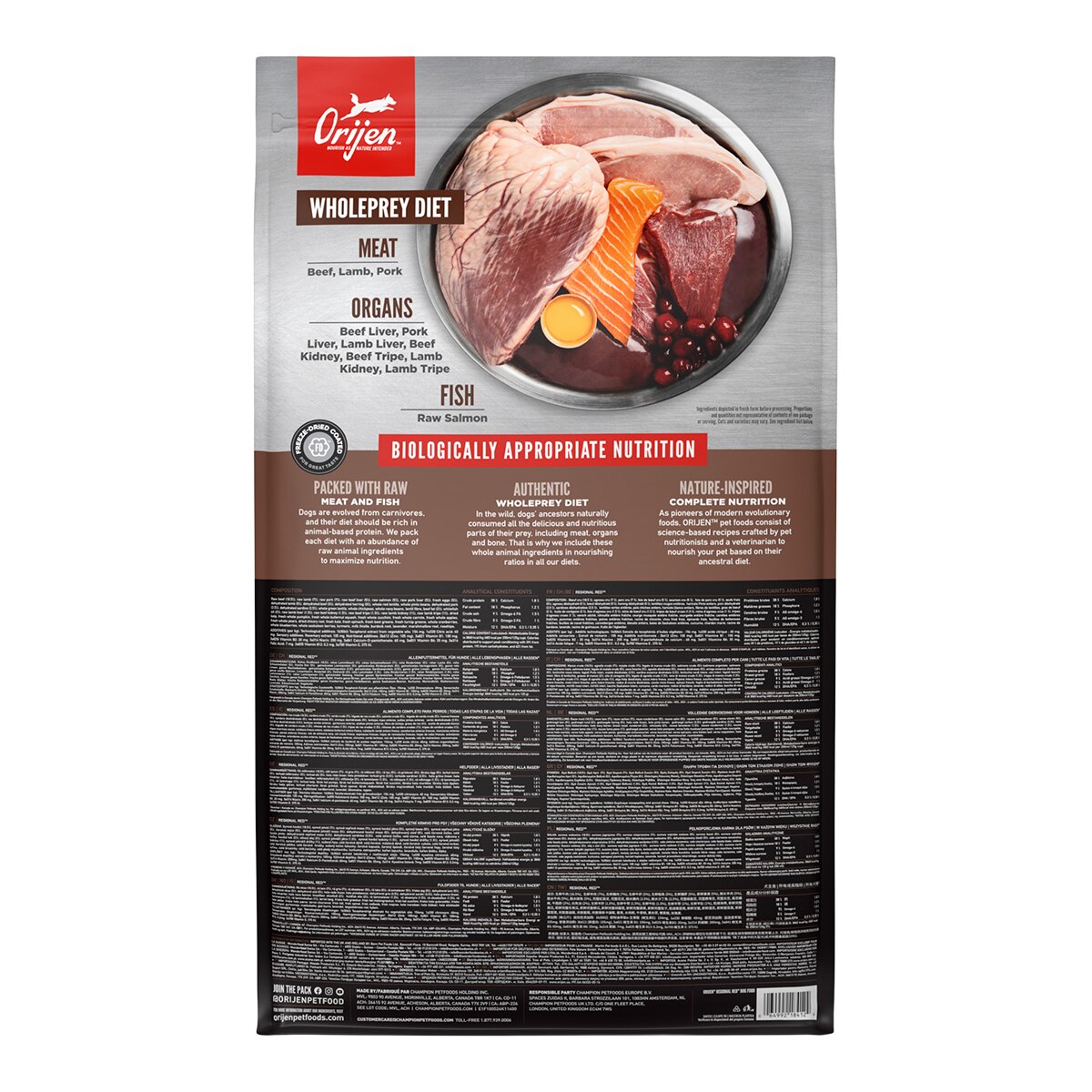 Pienso para perros adultos Regional Red sabor carnes y pescado Orijen 11,4 kg 2