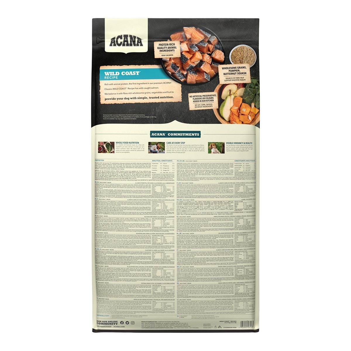 Pienso para perros adultos Wild Coast sabor pescado 2