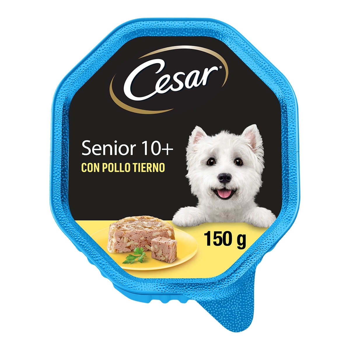 Cesar - Comida húmeda para perros sénior Cesar +10 gelatina pollo
