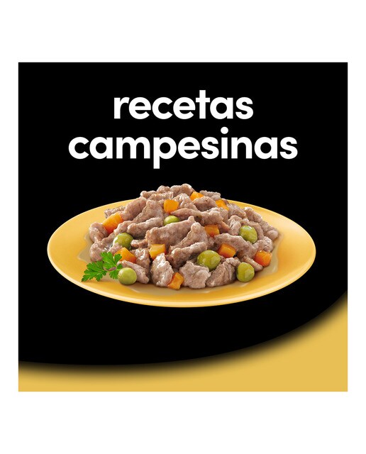 Comida húmeda para perros adultos Cesar MultiPack en salsa recetas campesinas 2