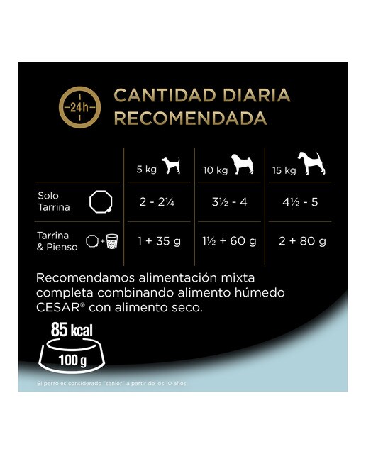 Comida húmeda para perros sénior Cesar +10 pack 4 x 150 g 4
