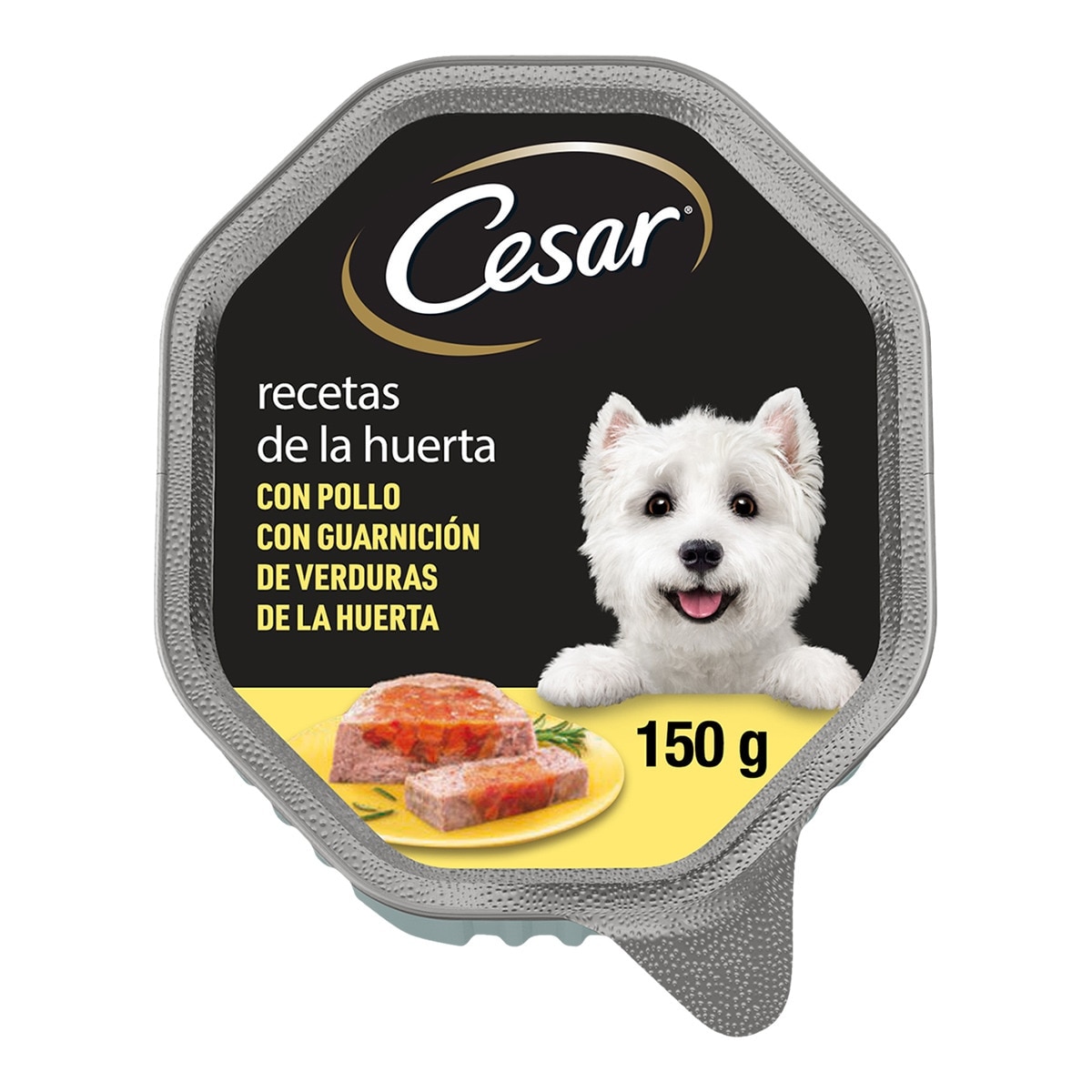 Cesar - Comida húmeda para perros adultos pequeños y medianos Cesar Receta de la Huerta gelatina pollo…