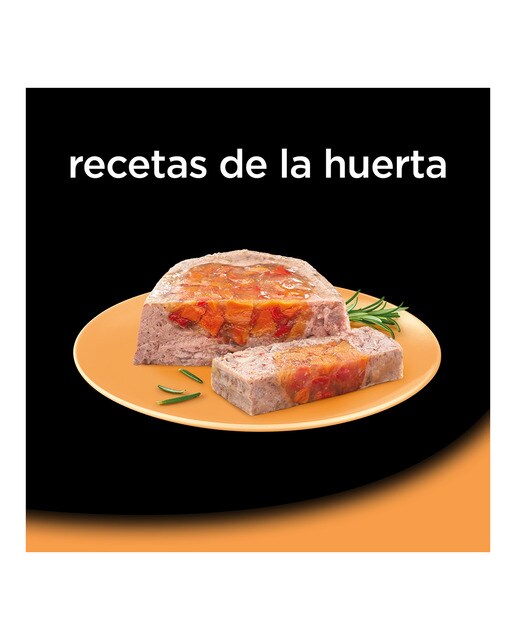 Comida húmeda para perros adultos Cesar Recetas de la Huerta gelatina carne 4 x 150 g 2