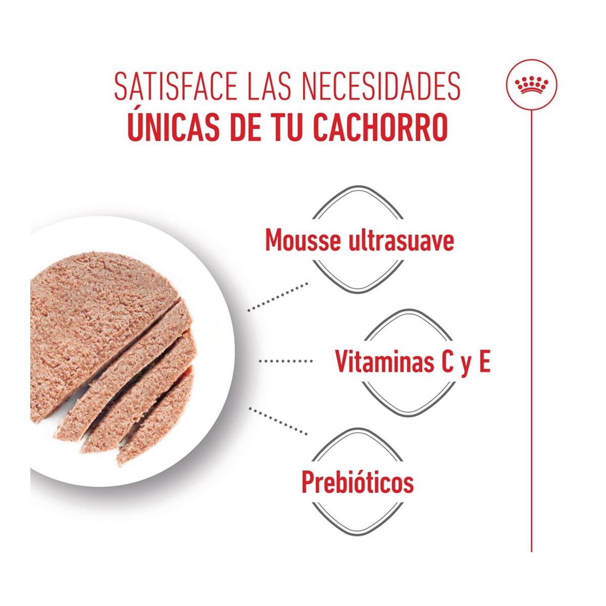 Comida húmeda para perros cachorros y madres gestantes o lactantes Royal Canin mousse 195 g 3