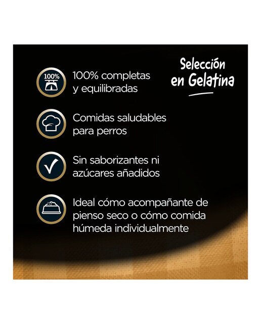 Comida húmeda para perros adultos Cesar Selección gelatina 4 x 100 g 5
