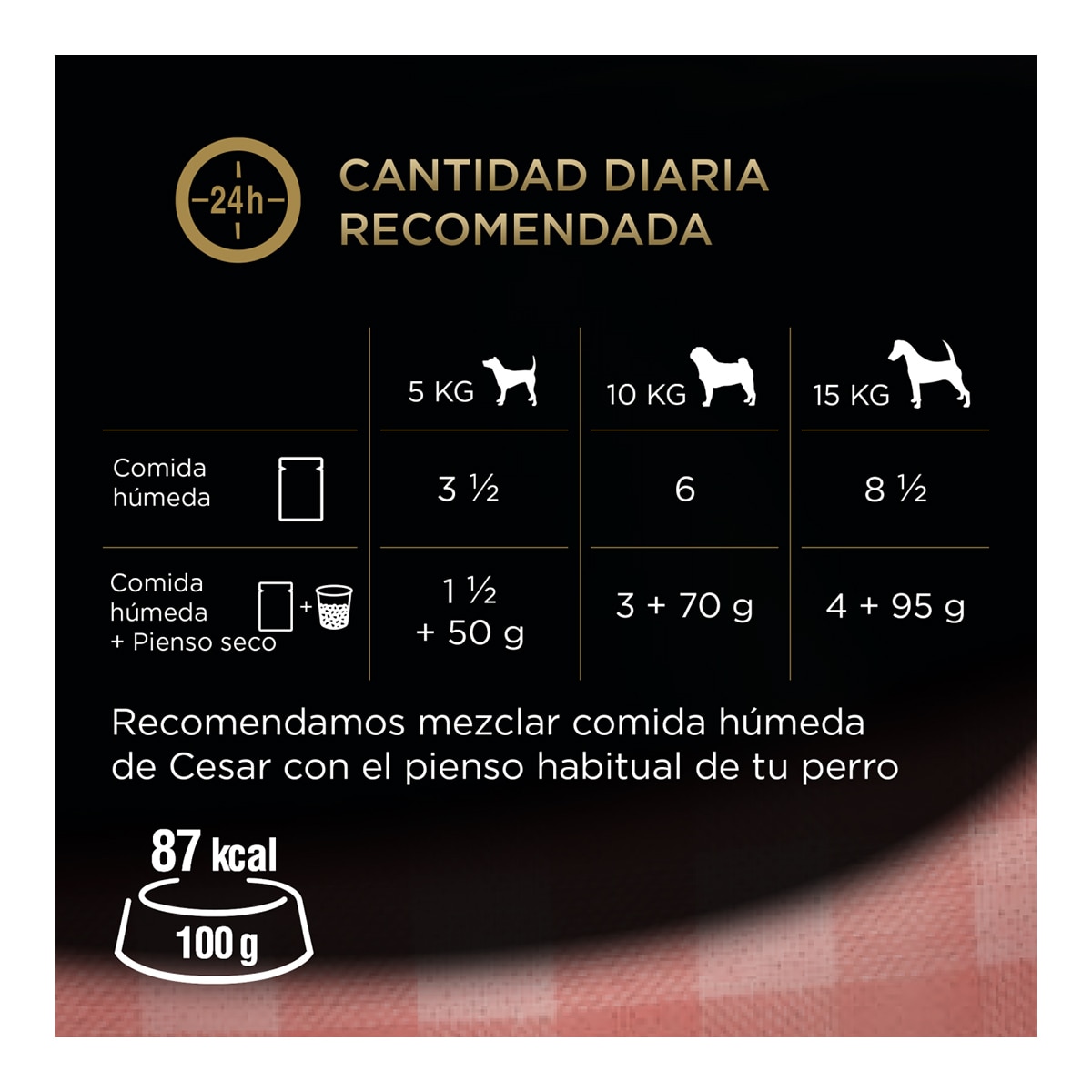 Comida húmeda para perros adultos Cesar Selección salsa 4 x 100 g 5