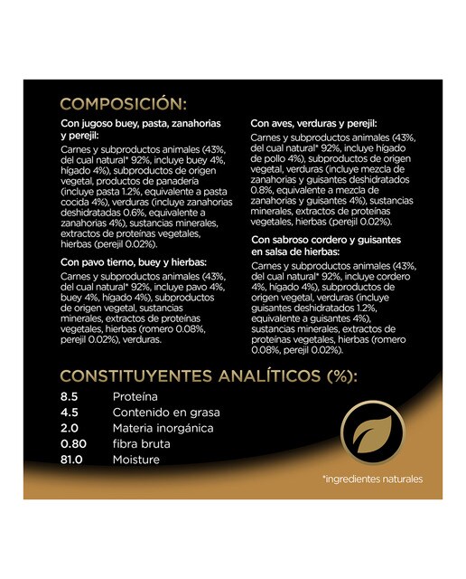 Imagen 3 de Comida húmeda para perros adultos Cesar MultiPack en salsa recetas campesinas