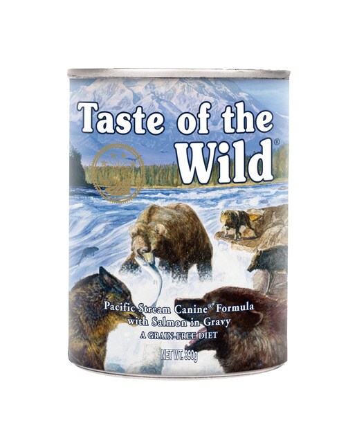Taste of the Wild - Comida húmeda para perros adultos Taste of the Wild Pacific Stream salmón en salsa 390 g