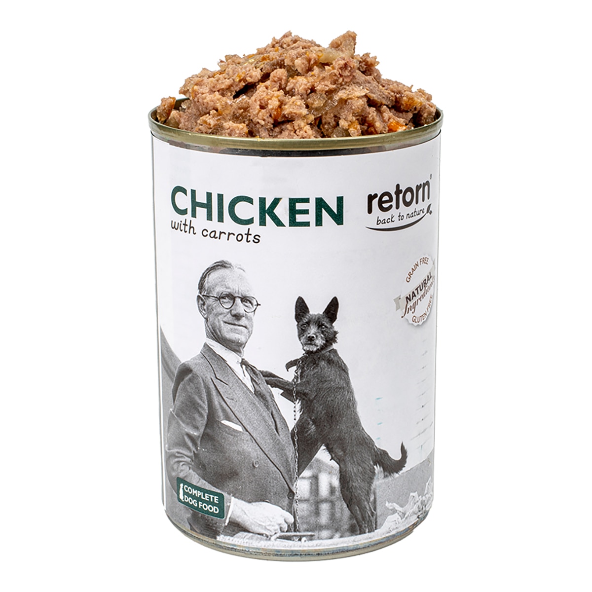 Comida húmeda para perros adultos Retorn trozos pollo con zanahorias 2
