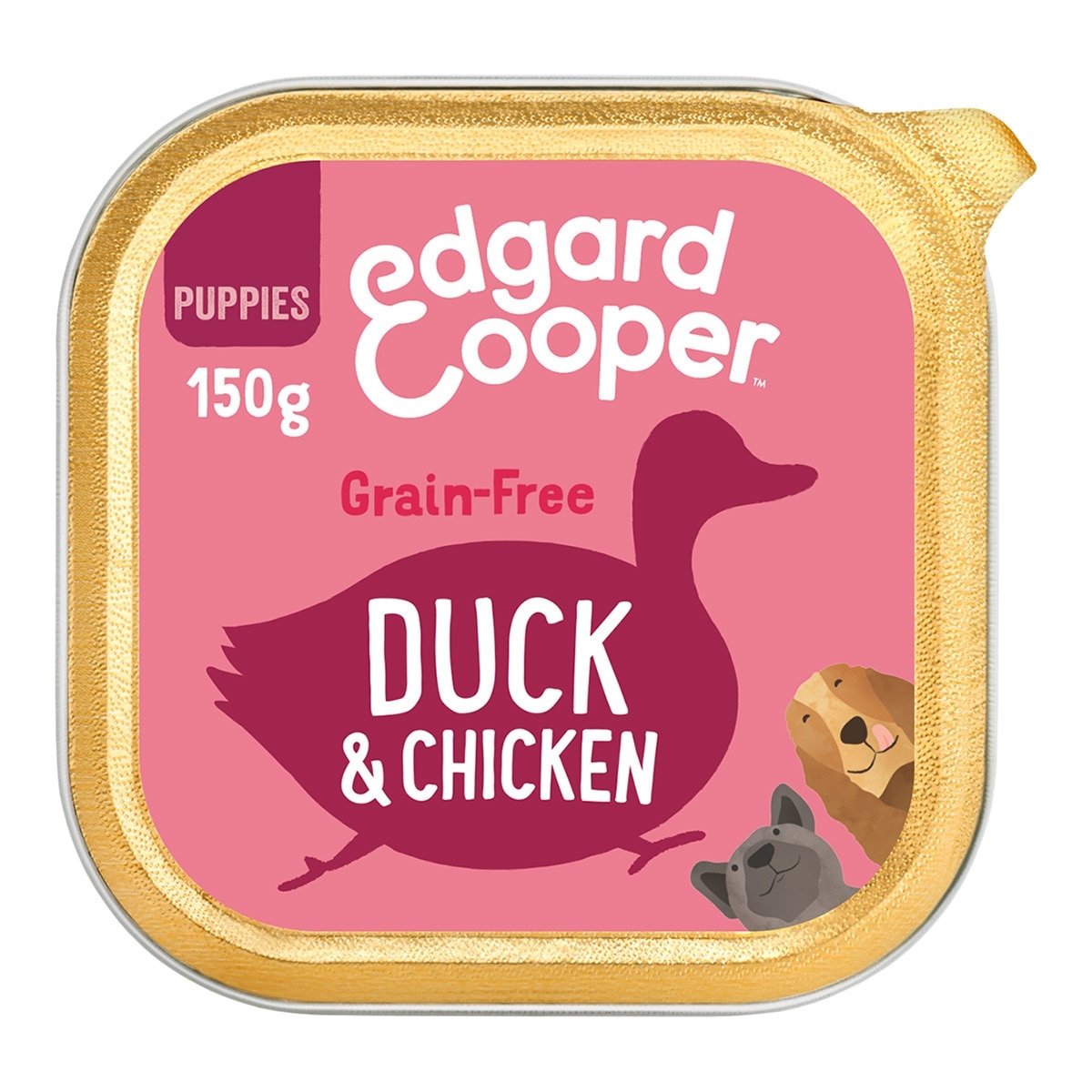 Edgard & Cooper - Comida húmeda para perros cachorros Edgard & Cooper paté grain free pato y pollo