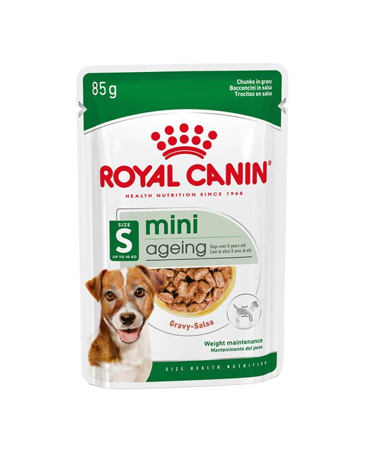 Royal Canin - Comida húmeda para perros sénior pequeños Royal Canin Mini Ageing en salsa