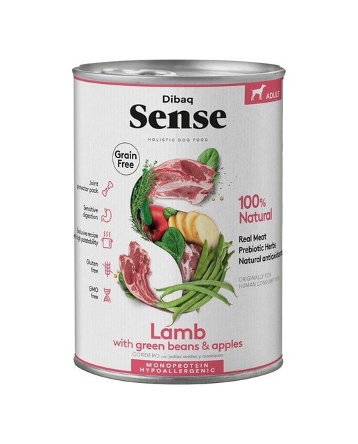 Dibaq Sense - Comida húmeda para perros adultos Dibaq Sense paté cordero 380 g