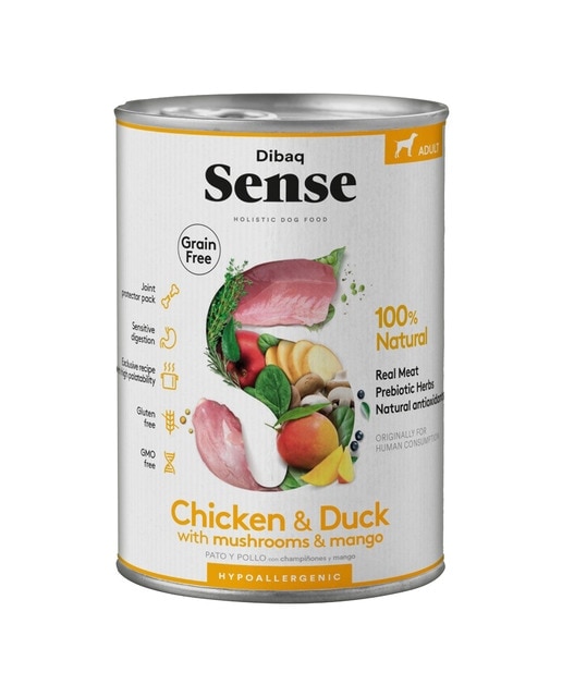 Dibaq Sense - Comida húmeda para perros adultos Dibaq Sense paté pollo y pato 380 g