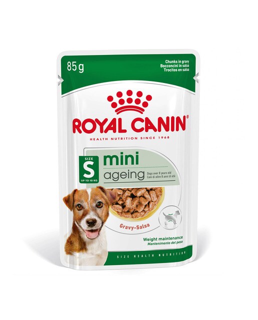 Comida húmeda para perros sénior pequeños Royal Canin Mini Ageing en salsa 2