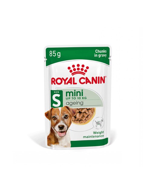 Comida húmeda para perros sénior pequeños Royal Canin Mini Ageing en salsa 3