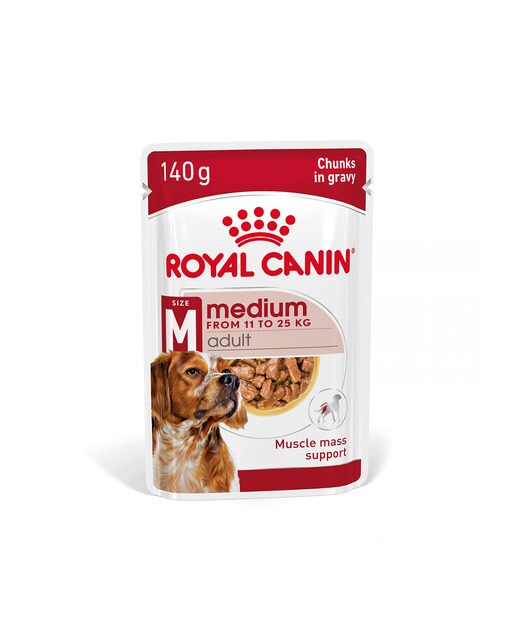 Comida húmeda para perros adultos medianos Royal Canin en salsa 3