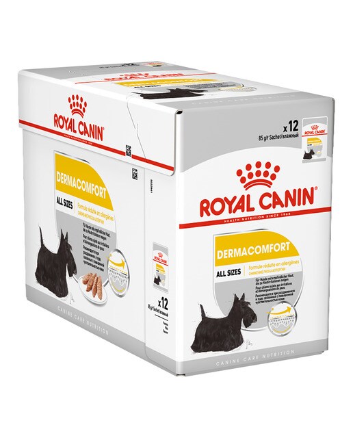 Royal Canin - Comida húmeda para perros adultos Royal Canin Dermacomfort paté