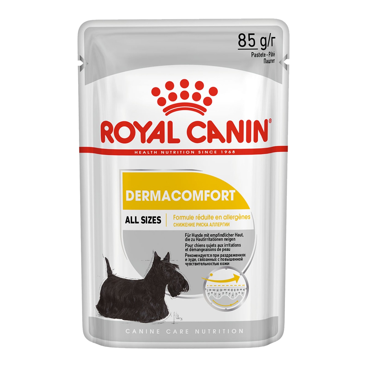 Comida húmeda para perros adultos Royal Canin Dermacomfort paté 2