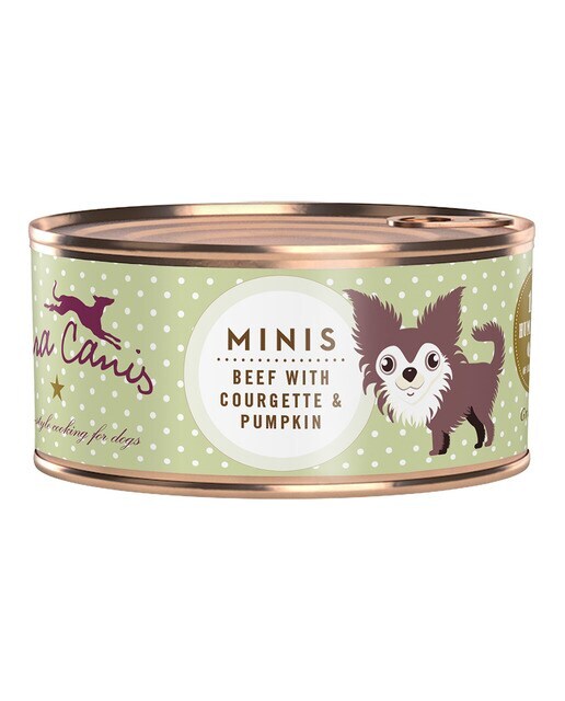 Comida húmeda para perros adultos minis Terra Canis Grain Free paté buey y calabacín 100 g