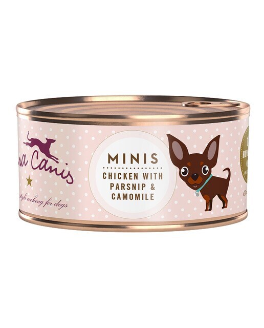 Comida húmeda para perros adultos minis Terra Canis Grain Free paté pollo y chirivia 100 g