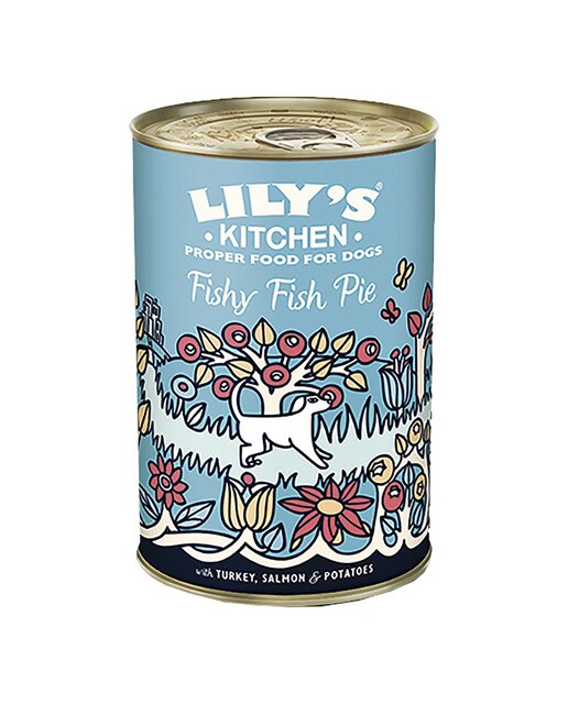 Lily's Kitchen - Comida húmeda para perros adultos Lily's Kitchen paté pastel de pescado con pavo 400 g.