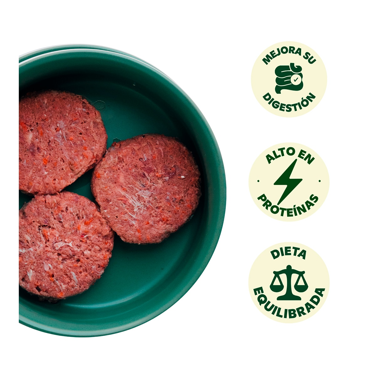 Comida húmeda para perros Wild Balance barf congelado pollo y verduras 1 kg 6