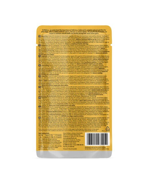 Comida húmeda para perros adultos minis Naturo pollo y patatas grain free 150 g 2