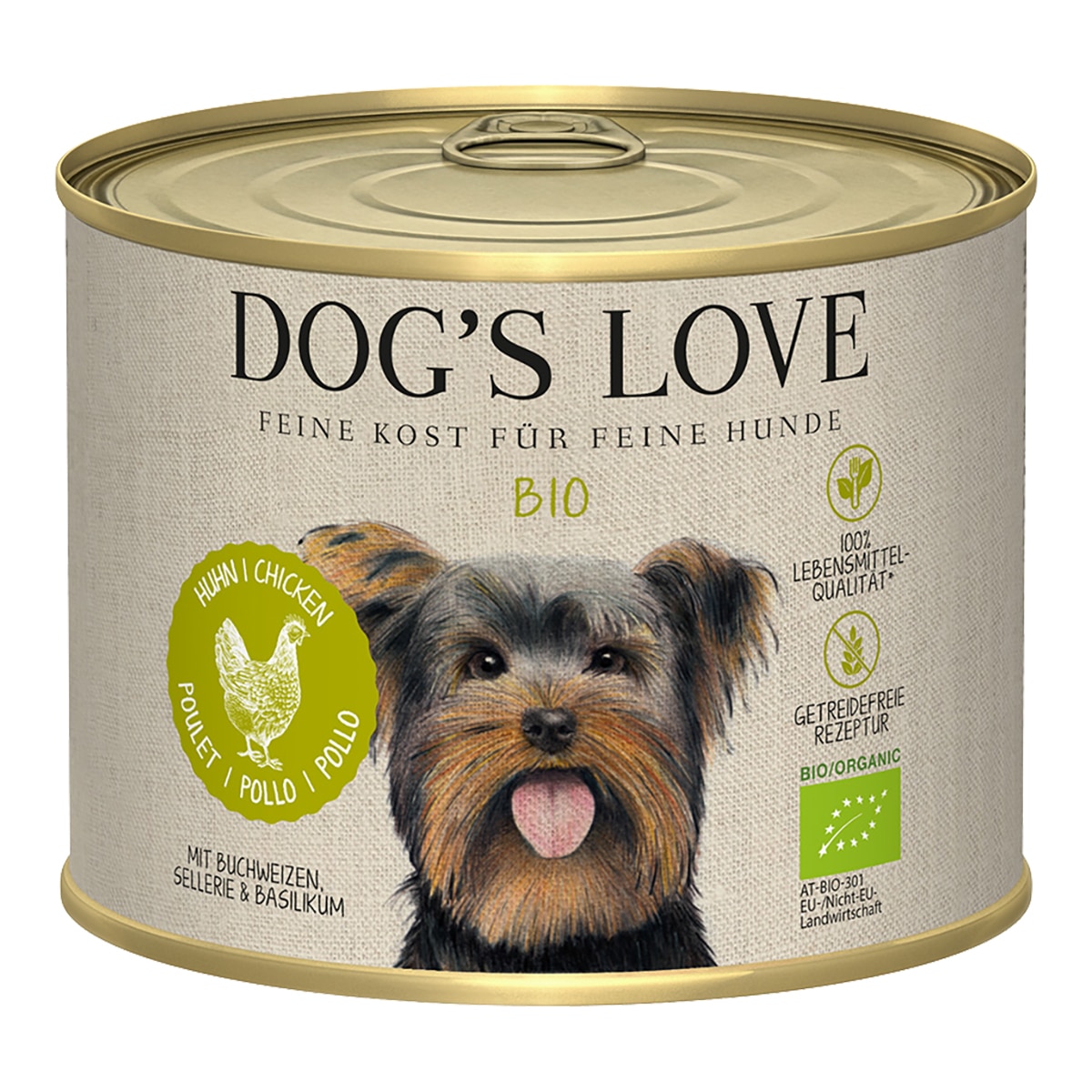 Imagen 1 de Comida húmeda para perros adultos Dog's Love Bio pollo sin cereales 200 g