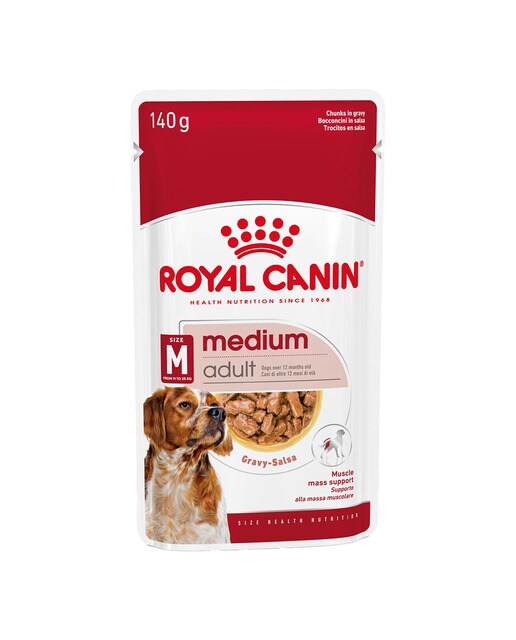 Royal Canin - Comida húmeda para perros adultos medianos Royal Canin en salsa