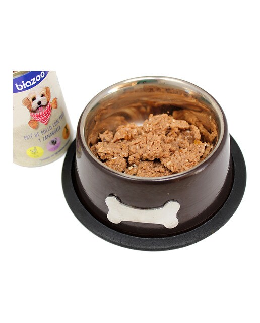 Comida húmeda para perros adultos Biazoo paté de pollo con pavo y zanahoria grain free 395 g 4