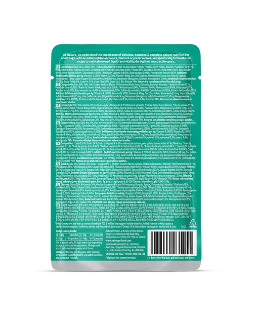 Comida húmeda para perros adultos Naturo pato y pollo grain free en salsa 100 g 2