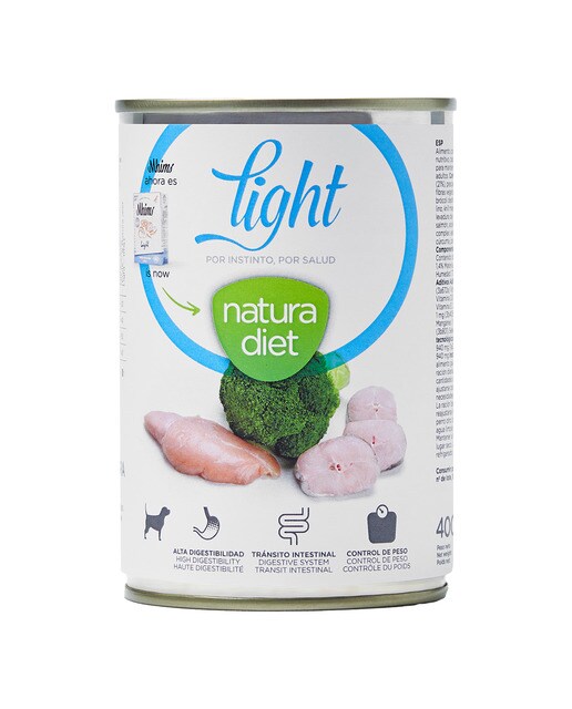 Natura Diet - Comida húmeda para perros adultos Natura Diet Light pavo y pescado 400 g