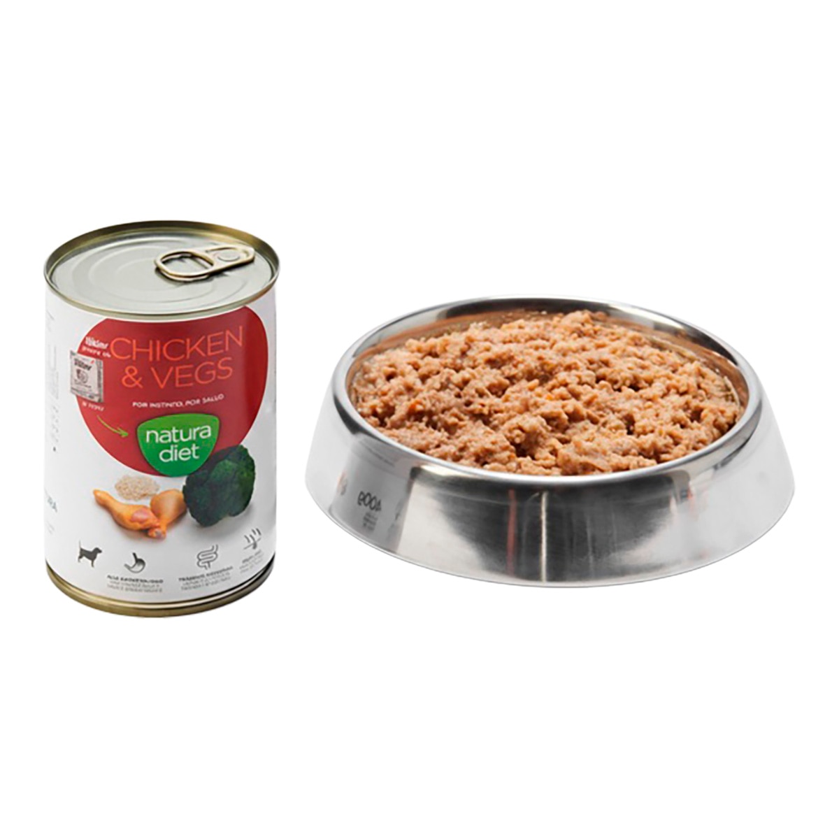 Comida húmeda para perros adultos Natura Diet pollo y verduras 400 g 2