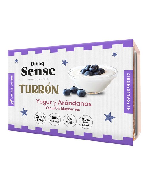 Dibaq Sense - Turrón de yogur y arándanos para perros adultos Dibaq Sense grain free 185 g