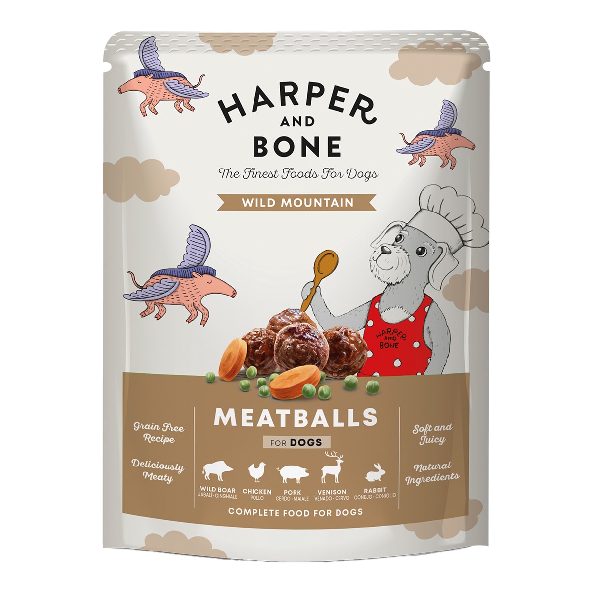 Harper and Bone – Comida húmeda para perros Harper & Bone caza 300 g.