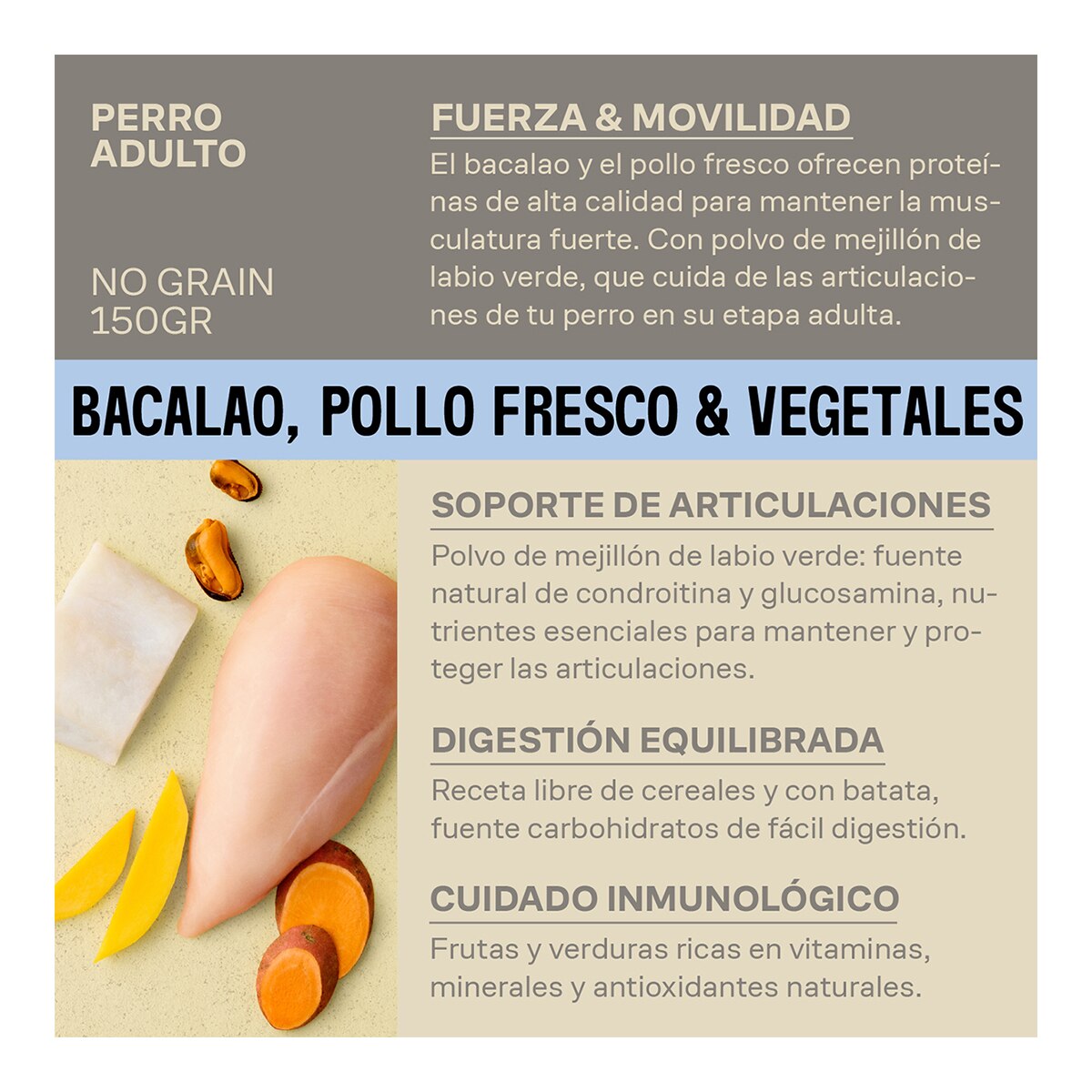 Alimento húmedo para perros adultos Givers pollo fresco y vegetales 150 gr 2