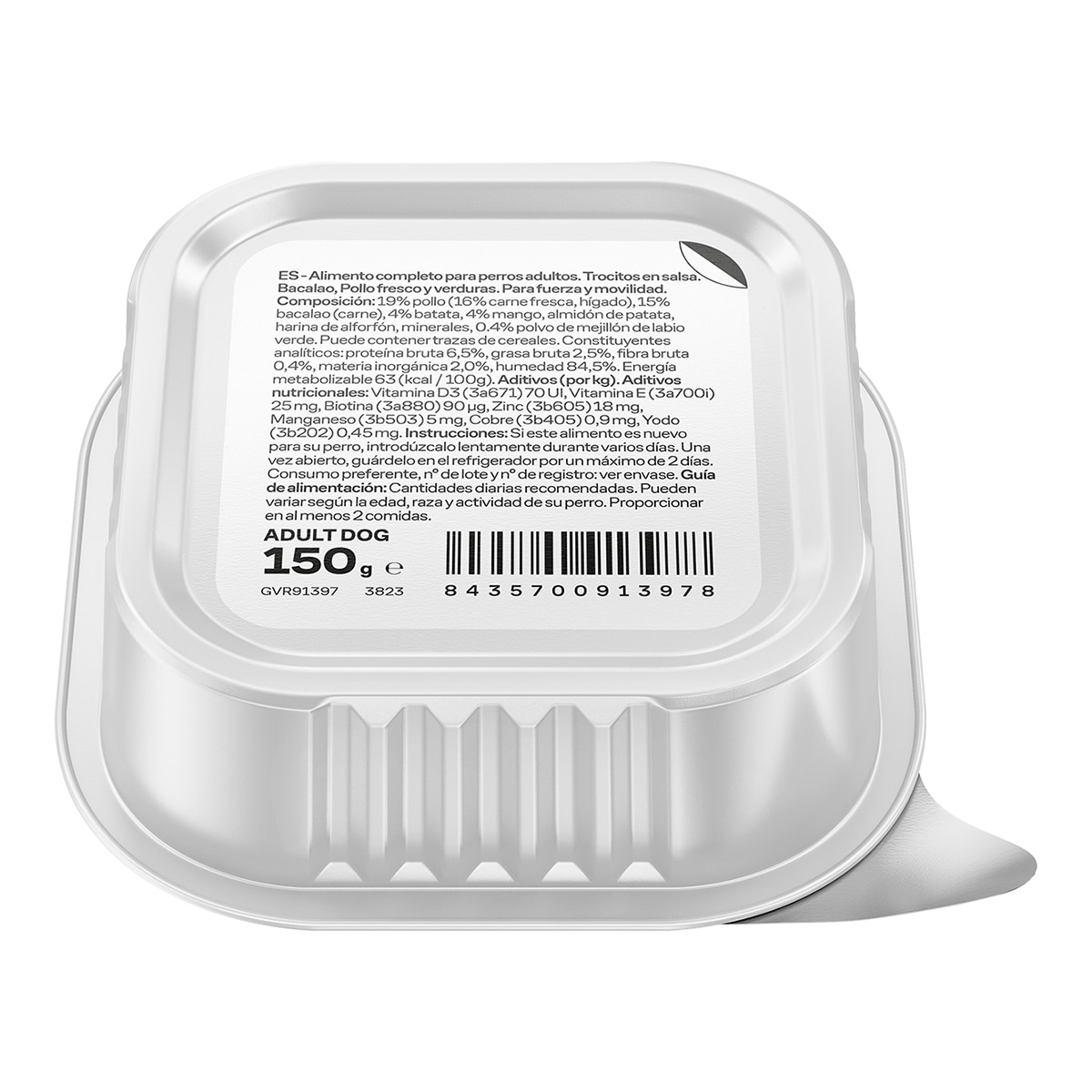 Alimento húmedo para perros adultos Givers pollo fresco y vegetales 150 gr 5