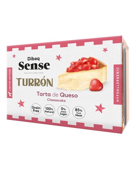 Dibaq Sense - Turrón de tarta de queso para perros adultos Dibaq Sense grain free 185 g