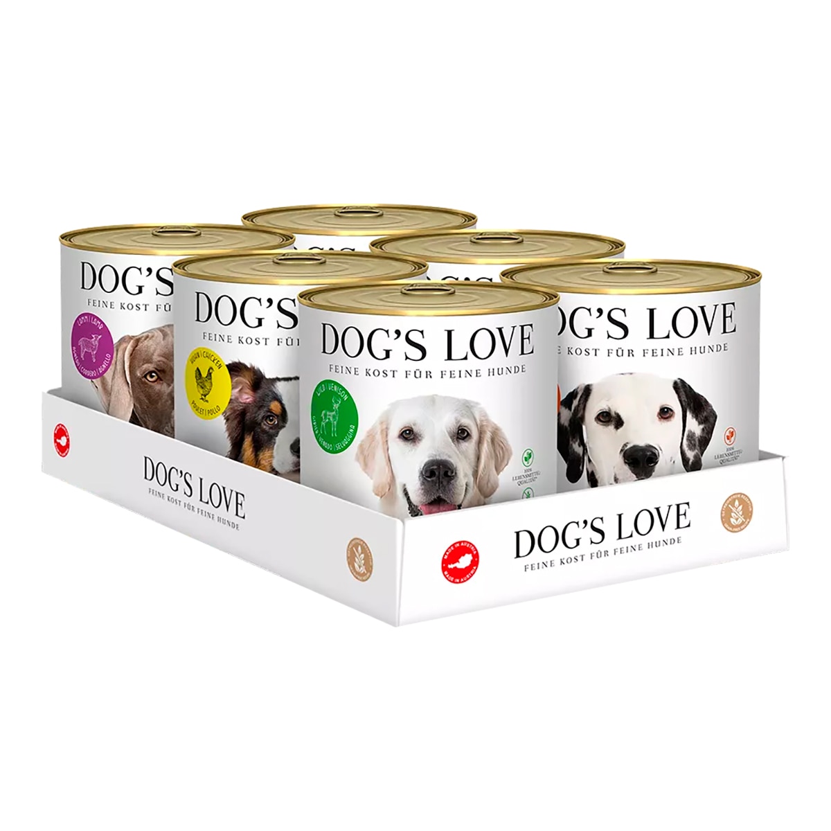 Dog's Love - Comida húmeda para perros adultos Dog's Love carne de vaca , pollo, cordero, pescado, pavo, caza…