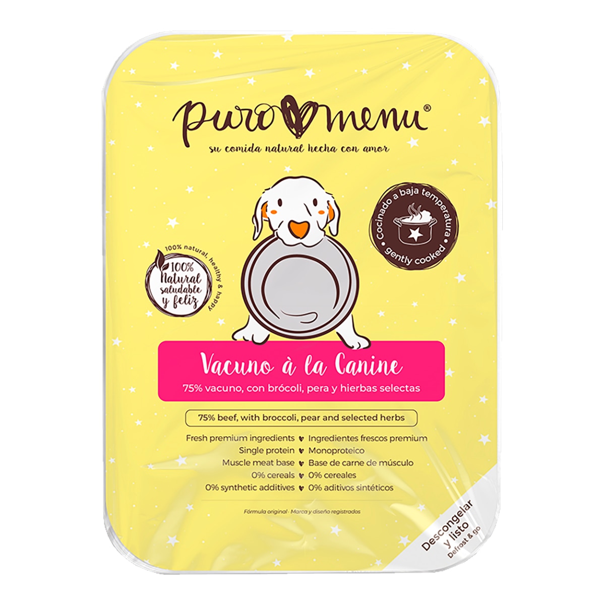 Imagen 0 de Comida húmeda para perros adultos mini Puromenu vacuno
