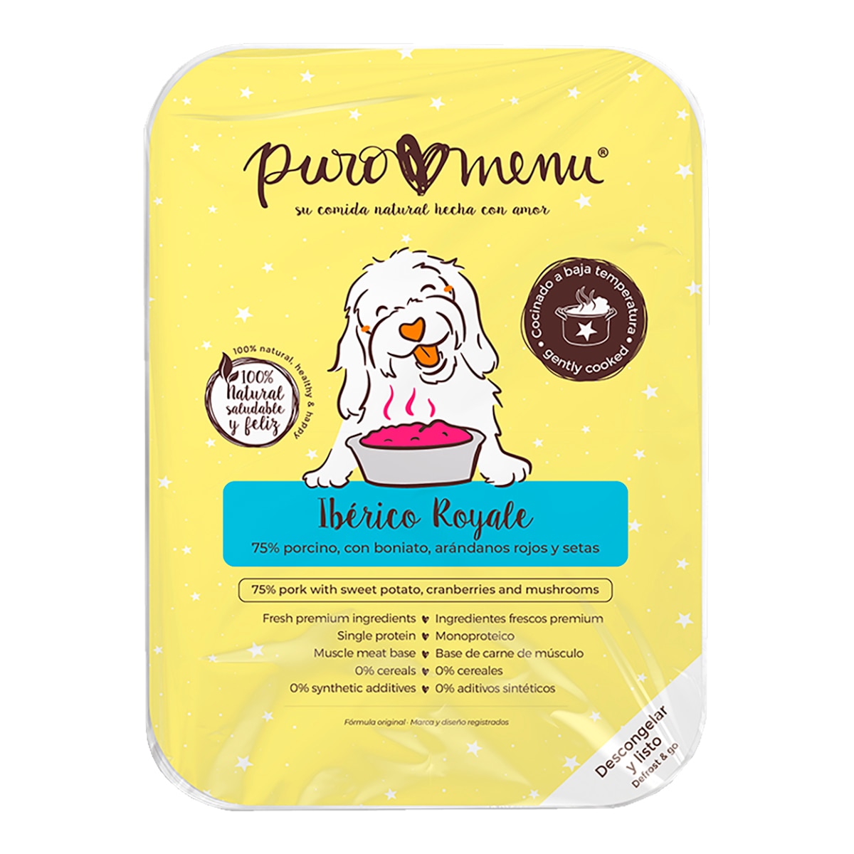 Imagen 0 de Comida húmeda para perros adultos mini Puromenu Ibérico (jabalí y cerdo)