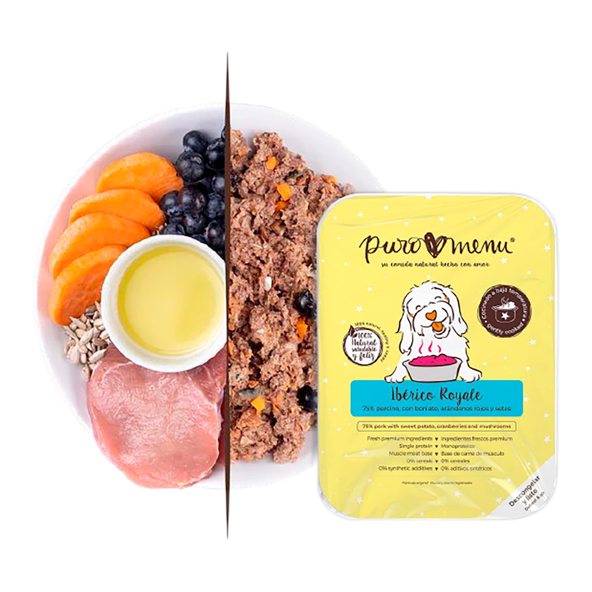 Comida húmeda para perros adultos mini Puromenu Ibérico (jabalí y cerdo) 2