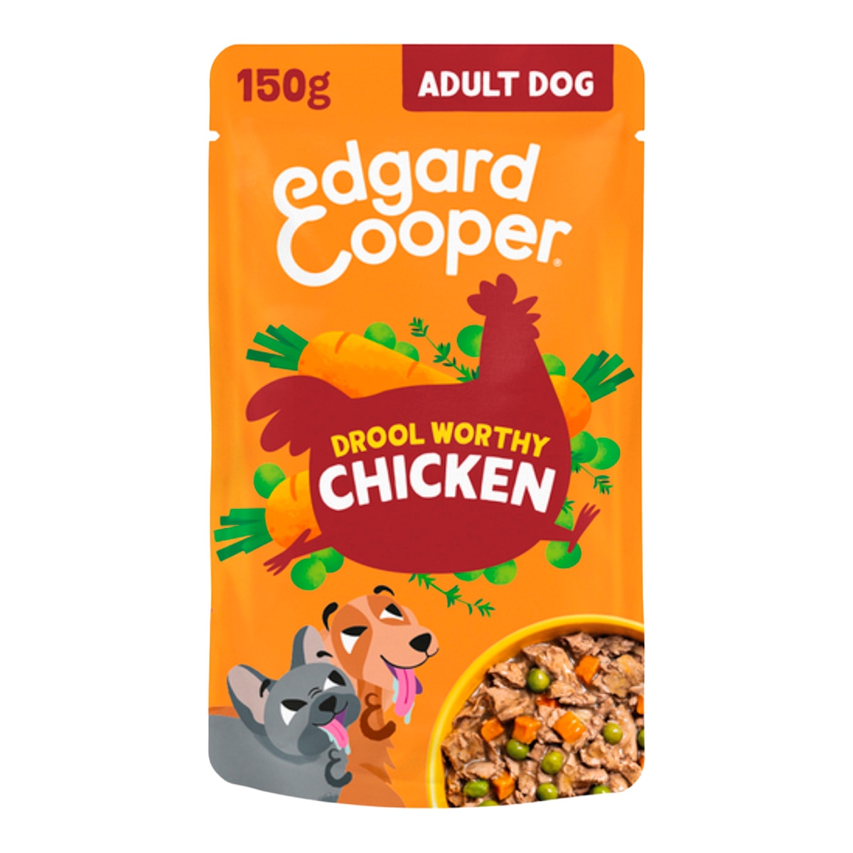 Imagen 0 de Comida húmeda para perros adultos estofado pollo Edgard&Cooper 150 g